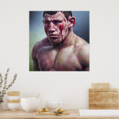 Het was een hard spel - canvas Art Print (Keuken)