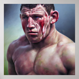 Het was een hard spel - canvas Art Print