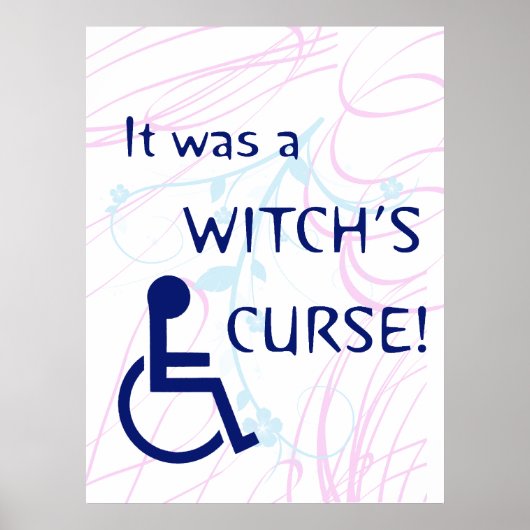 Het was een heks vloek: handicap poster (Voorkant)
