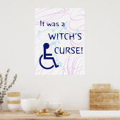 Het was een heks vloek: handicap poster (Keuken)