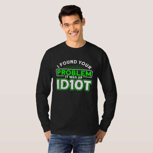 Het was een Idiot Software Developer T-shirt (Voorkant volledig)