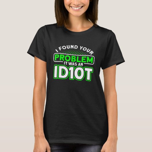 Het was een Idiot Software Developer T-shirt (Voorkant)