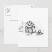 Het was een lange nacht.... briefkaart (Voorkant / Achterkant)