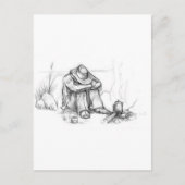 Het was een lange nacht.... briefkaart (Voorkant)