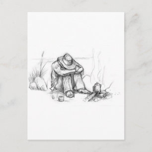 Het was een lange nacht.... briefkaart