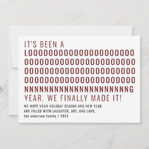 Het was een lange tijd dat het er uiteindelijk uit feestdagenkaart