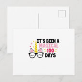 Het was een magische 100 dagen aankondigingskaart (Voorkant / Achterkant)