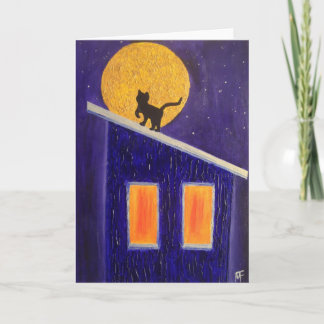 Het was een Nacht Moonli - Wenskaart Kaart