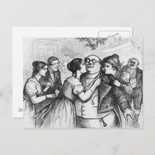 Het was een prettig ding om M. Pickwick te zien Briefkaart (Voorkant / Achterkant)