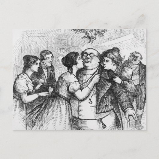 Het was een prettig ding om M. Pickwick te zien Briefkaart (Voorkant)