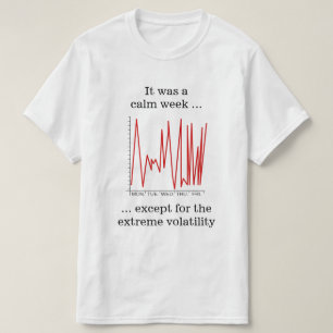 Het was een rustige week… extreme volatiliteit t-shirt