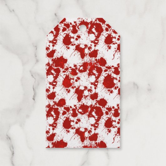 “Het was een schreeuw” Gouden folie Halloween favo Cadeaulabels (Achterkant)