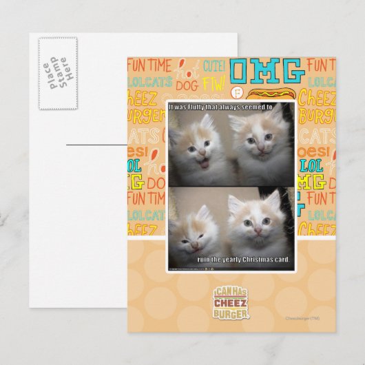 Het was Fluffy Briefkaart (Voorkant / Achterkant)