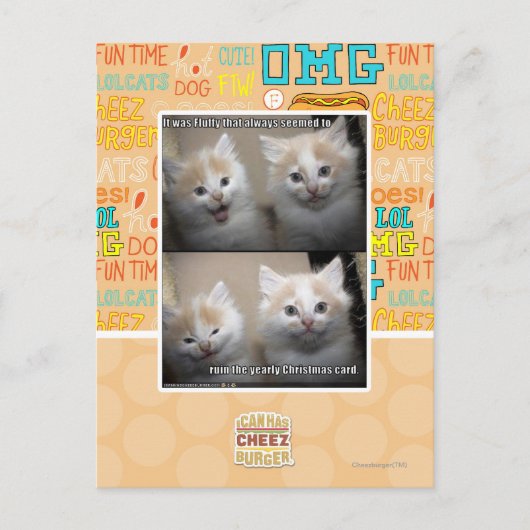 Het was Fluffy Briefkaart (Voorkant)