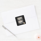 Het was Fluffy Vierkante Sticker (Envelop)