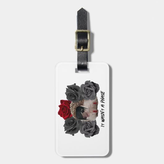 Het was geen Phase Emo Hedgehog Bagagelabel (Voorkant verticaal)