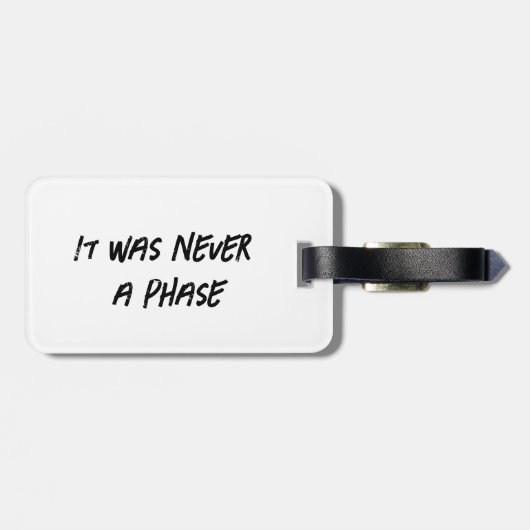 Het was geen Phase Emo Hedgehog Bagagelabel (Achterkant horizontaal)