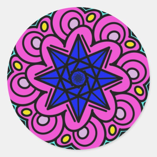 Het was gemaakt van sterren ronde sticker (Voorkant)