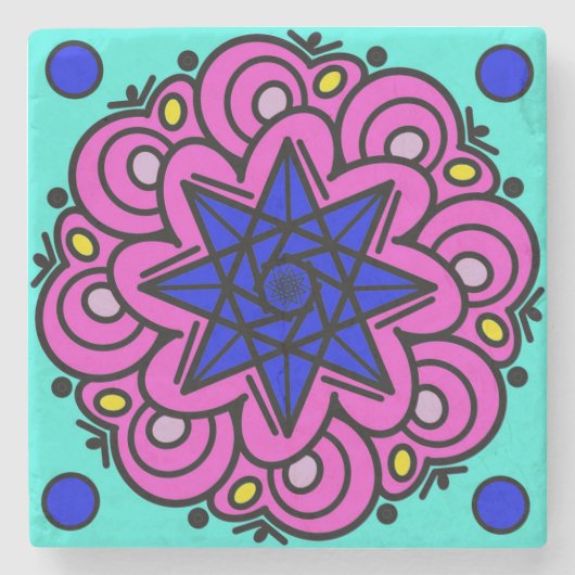 Het was gemaakt van sterren stenen onderzetter (Voorkant)