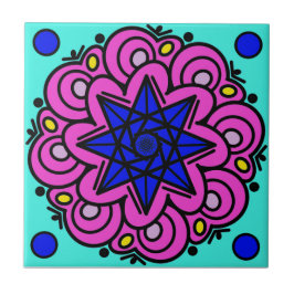 Het was gemaakt van sterren tegeltje