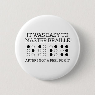 Het was gemakkelijk braille te besturen ronde button 5,7 cm