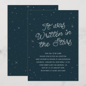 Het was geschreven in de sterren Adoptie Borrel Kaart (Voorkant / Achterkant)