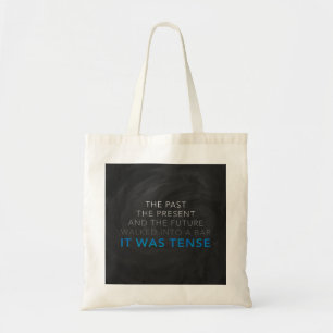 Het was gespannen tote bag