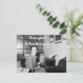 Het was geweldig om van je Briefkaart te horen (Staand voorkant)