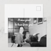 Het was geweldig om van je Briefkaart te horen (Voorkant / Achterkant)