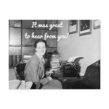 Het was geweldig om van je Briefkaart te horen