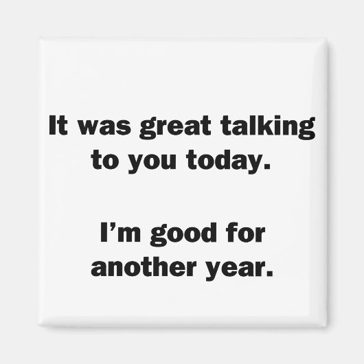 Het was geweldig praten magneet (Voorkant)