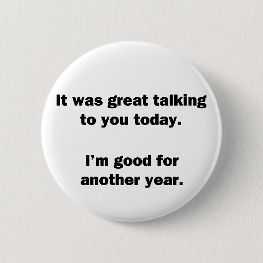 Het was geweldig praten ronde button 5,7 cm (Voorkant)