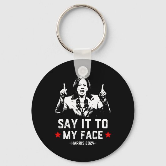 Het was grappig om Kamala Harris voor Presi te ste Sleutelhanger (Voorkant)