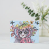 Het was haar de bonnetingang van Pasen Feestdagenkaart (Staand voorkant)