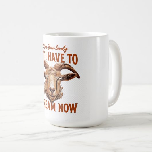 Het was heerlijk, maar ik moet nu schreeuwen koffiemok (Voorkant rechts)