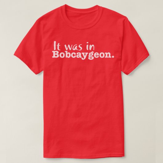 Het was in Bobcaygeon T-shirt (Design voorkant)