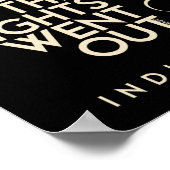 Het was in Indiana Total Solar Eclipse 2024 Poster (Hoek)