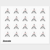 HET WAS LEUK GISTERAVOND RONDE STICKER (Vel)