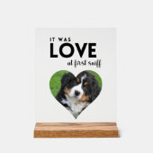 Het was LOVE Custom foto Dog Memorial Acryl Bord (Voorkant)