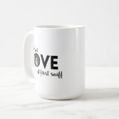 Het was LOVE Custom foto Hondenliefhebber Koffiemok (Voorkant links)