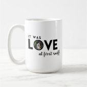 Het was LOVE Custom foto Hondenliefhebber Koffiemok (Links)