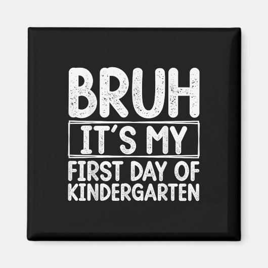 Het was mijn eerste dag op de kleuterschool, terug magneet (Voorkant)