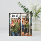 Het was mijn grappige lift scheet humor flat (Staand voorkant)