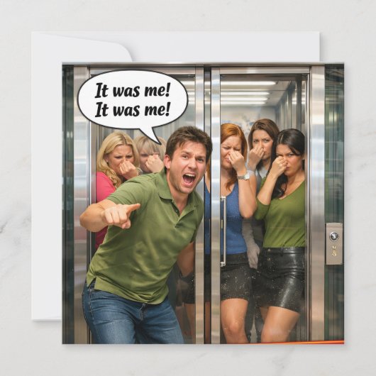 Het was mijn grappige lift scheet humor flat (Voorkant)