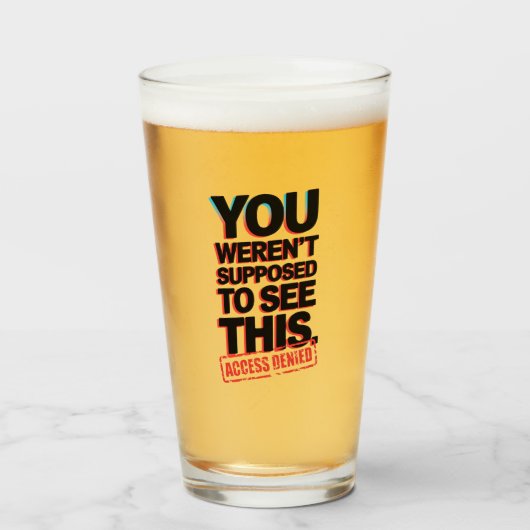 Het was niet de bedoeling dat je dit zag glas (Voorkant gevuld)