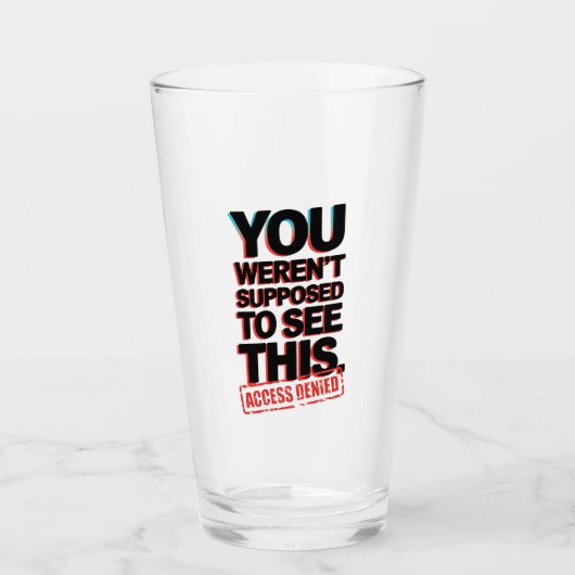 Het was niet de bedoeling dat je dit zag glas (Voorkant)