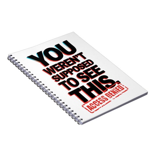 Het was niet de bedoeling dat je dit zag notitieboek (Rechterzijde)