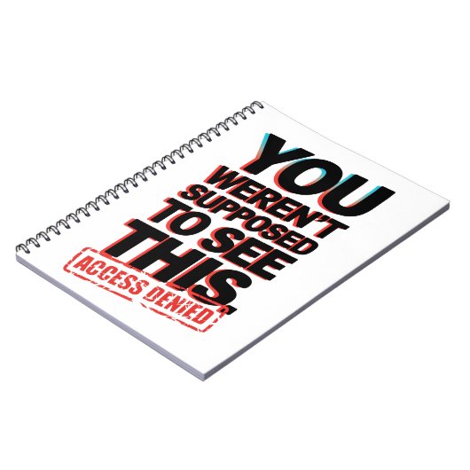 Het was niet de bedoeling dat je dit zag notitieboek (Linkerzijde)