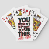 Het was niet de bedoeling dat je dit zag pokerkaarten (Achterkant)