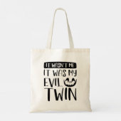 Het was niet mijn eenzame tweeling. tote bag (Achterkant)